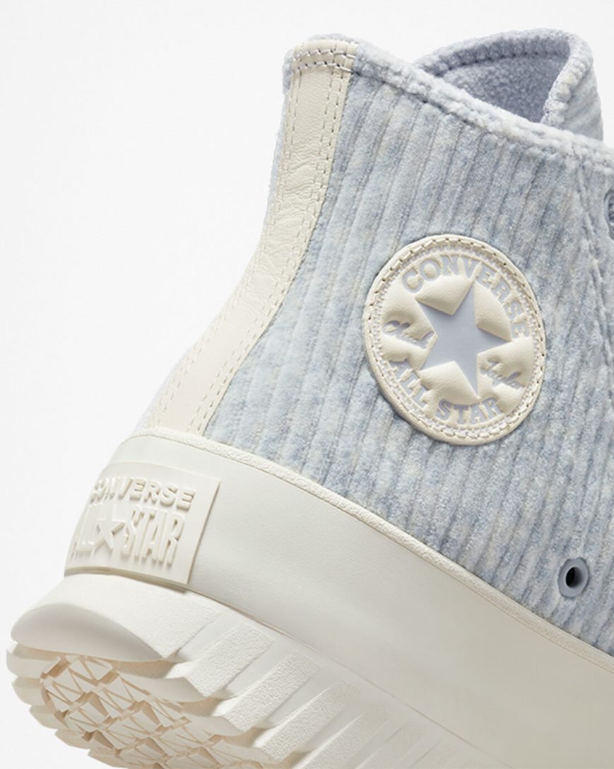 Tenisi Inalti Dama Converse Chuck Taylor All Star Lugged 2.0 Velour Albastri | RO UCILV509